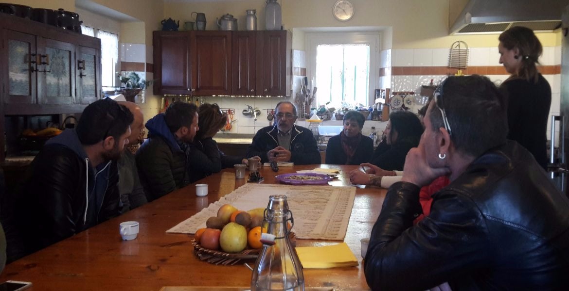 In visita alla casa di Pino e sua moglie
